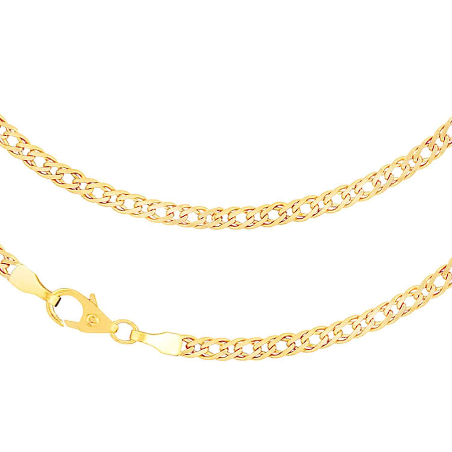 JB Edle Goldkette Panzerkette 585 14 K Gold 3,9 mm Made in Germany