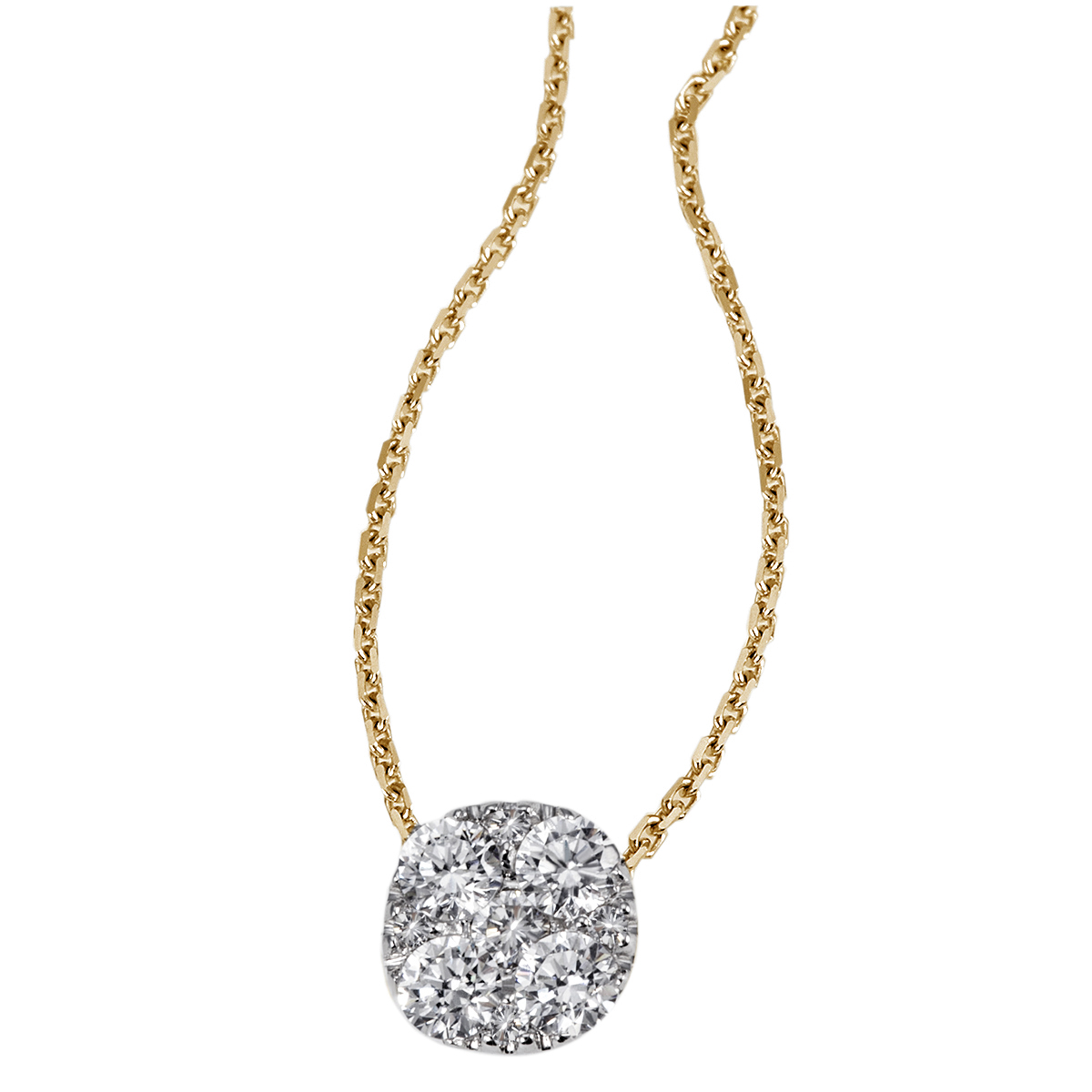 JB Collier Ankerkette 9 Brillanten 0,38ct. VS G 45 cm