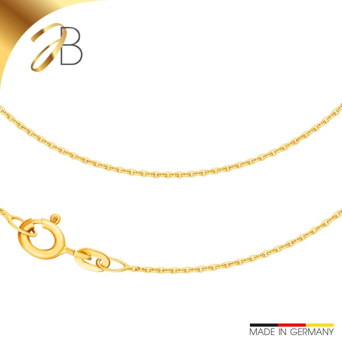 JB Collier Ankerkette Diamantiert 1,3 mm 333 Gelbgold 34 - 60 cm