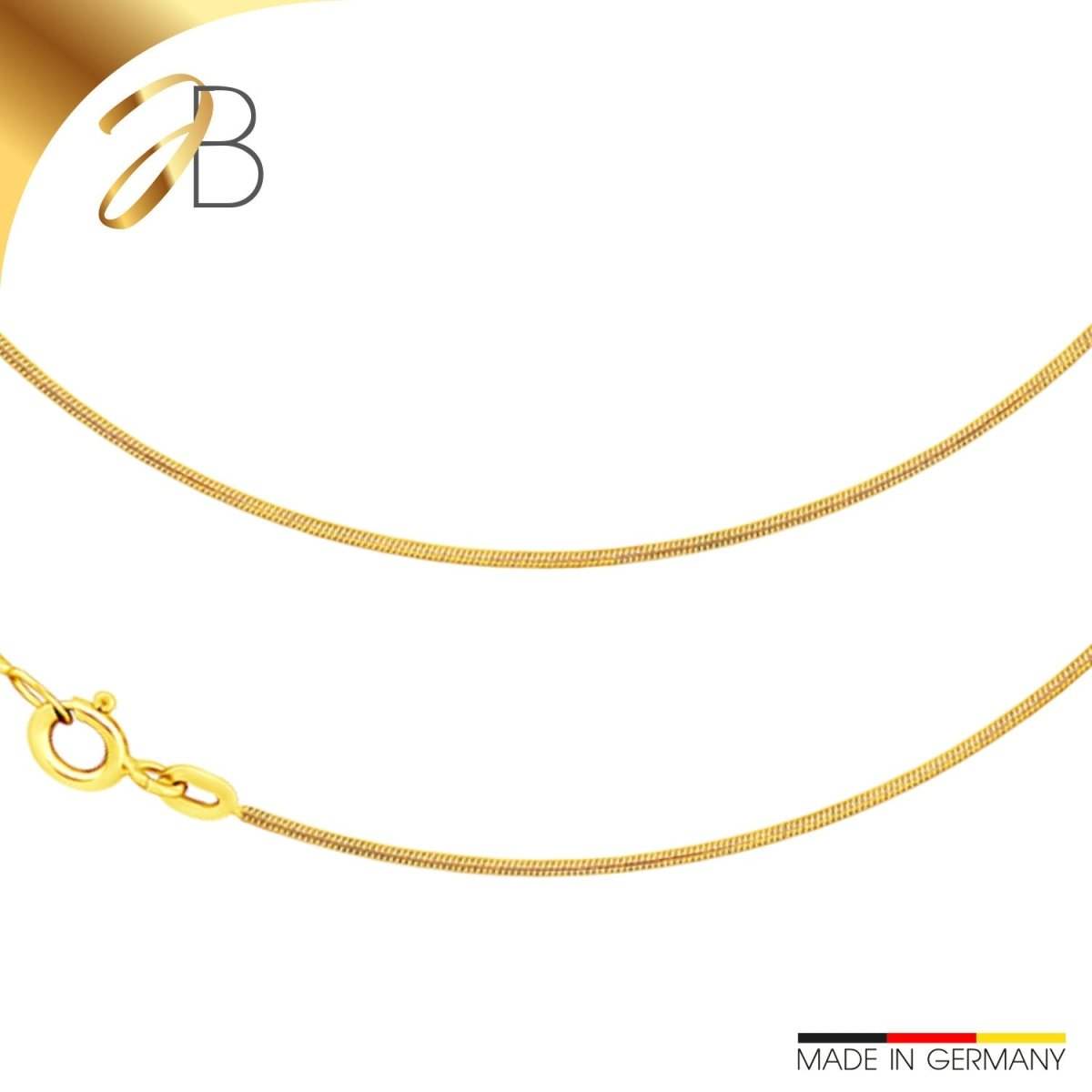 JB Collier Schlangenkette 0,9 mm 333 Gelbgold 36 - 60 cm