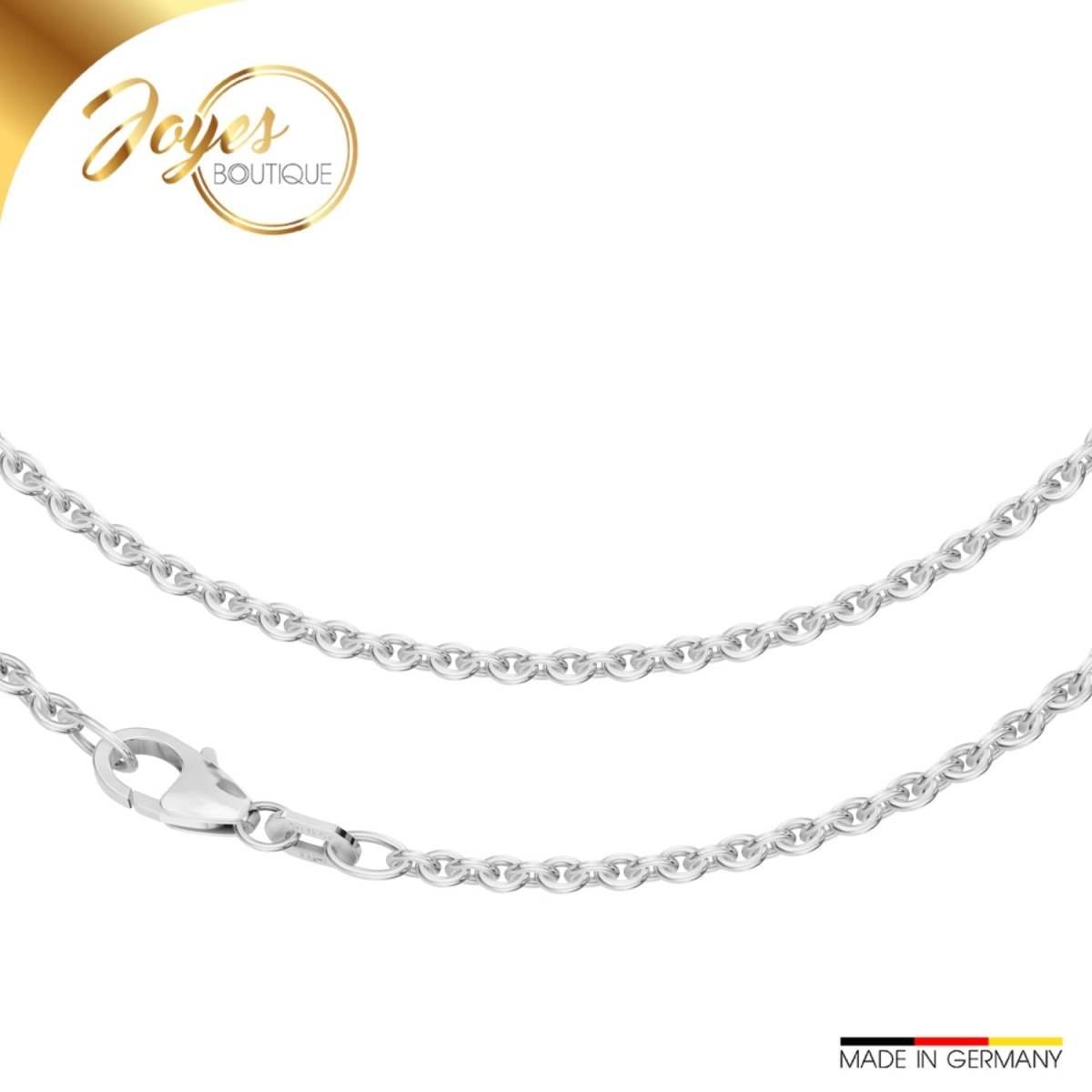 JB Collier Silberkette Ankerkette 2,4 mm 925 Silber 38 - 70 cm