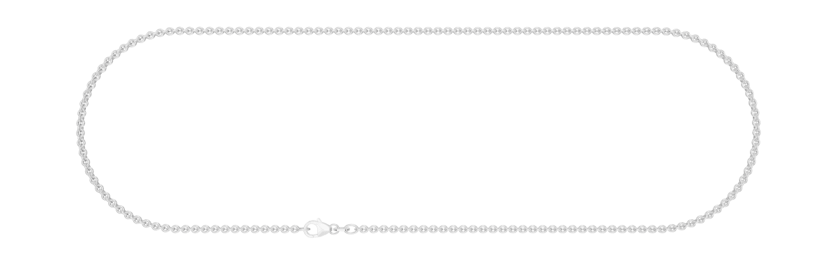 JB Collier Silberkette Ankerkette 2,4 mm 925 Silber 38 - 70 cm