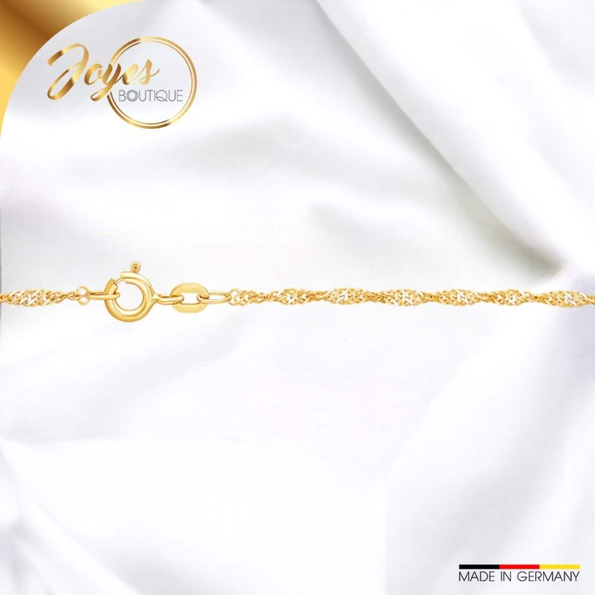 JB Damen Goldarmband Singapur Kettenbreite 1.8 mm 585 - 14 Kt 18 cm