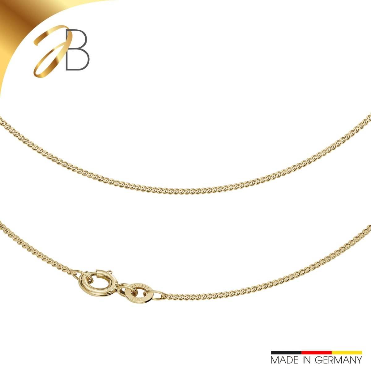 JB Edle Collier Panzerkette 1,1 mm 333 Gelbgold 34 - 60 cm
