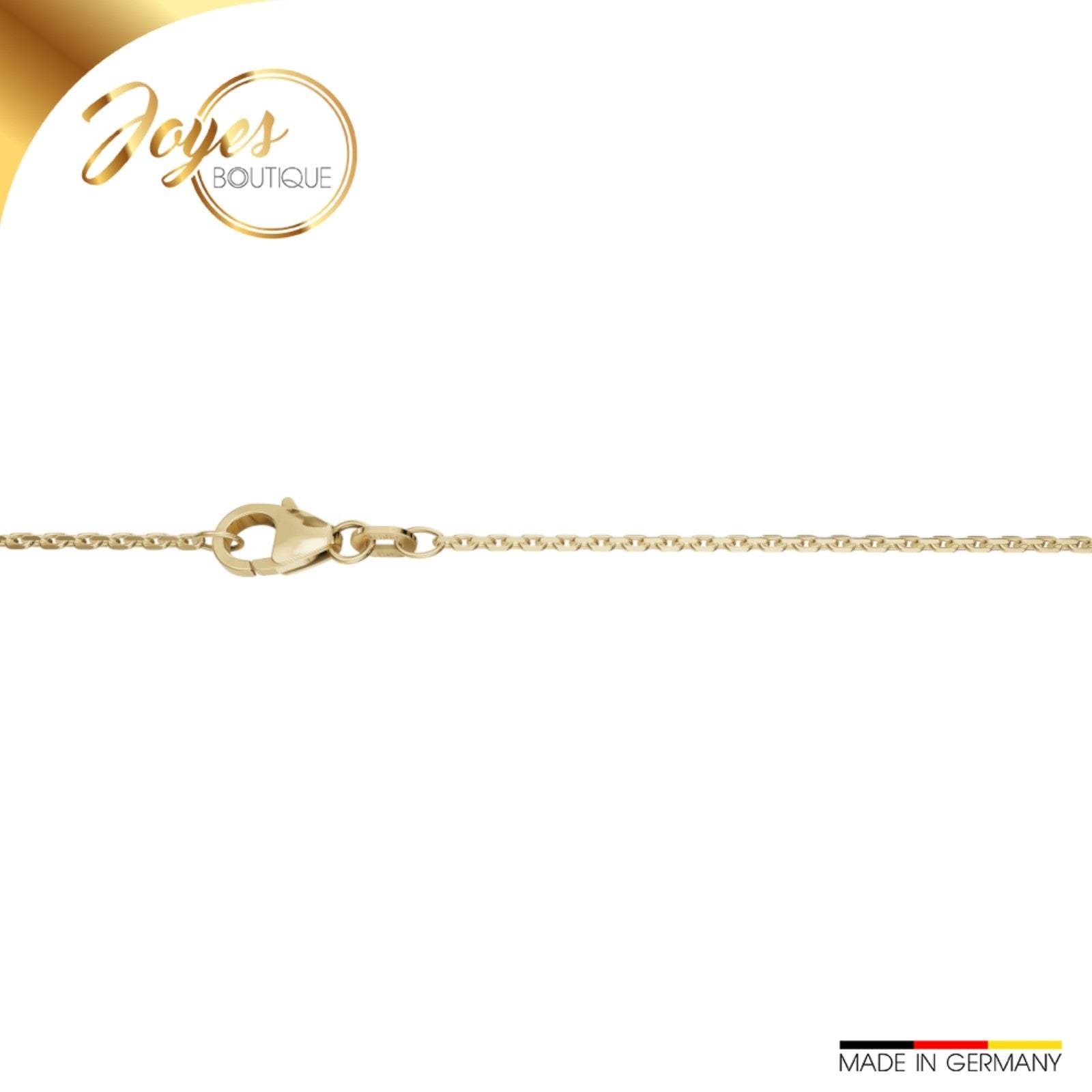JB Edle Goldkette Ankerkette 585 14K Gold Filigran 1,3 mm