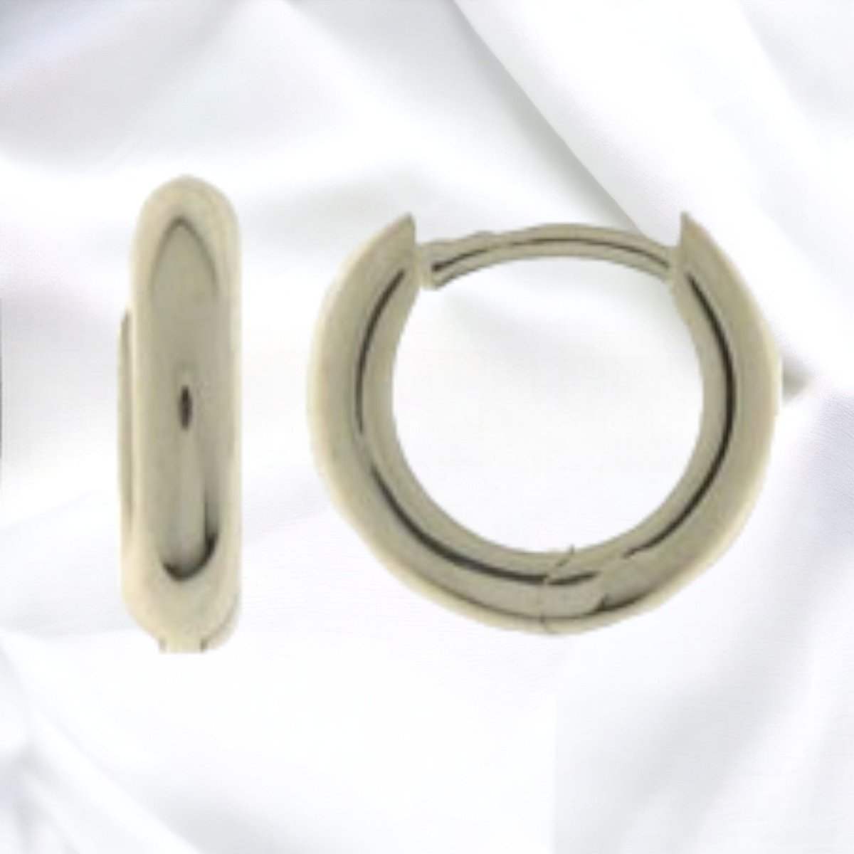 JB Edle Ohrschmuck Creole 925 - Silber 2,3 mm 15,0 mm