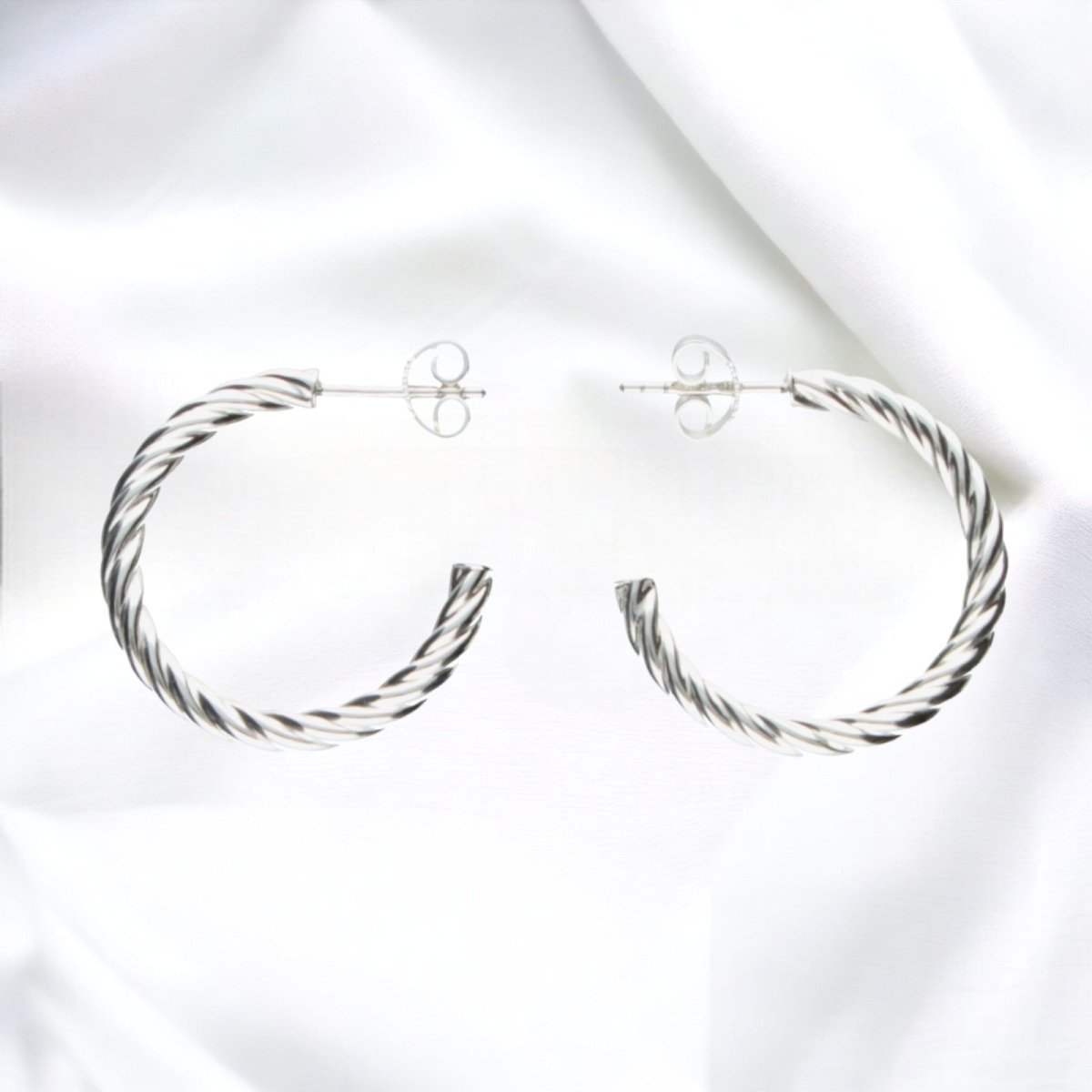 JB Edle Ohrschmuck Creole 925 - Silber 26,0 mm