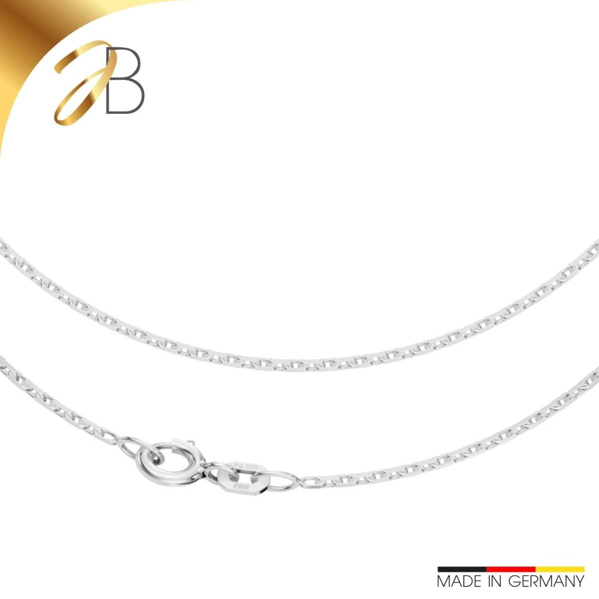 JB Silberkette Ankerkette Diamantiert 1,3 mm 925 Silber 36 - 70 cm