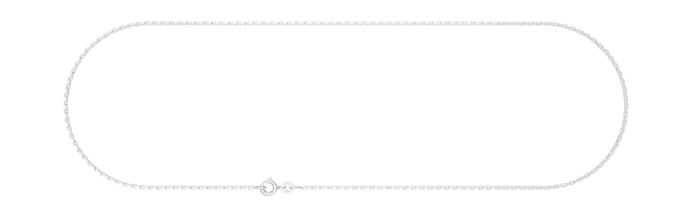 JB Silberkette Ankerkette Diamantiert 1,3 mm 925 Silber 36 - 70 cm