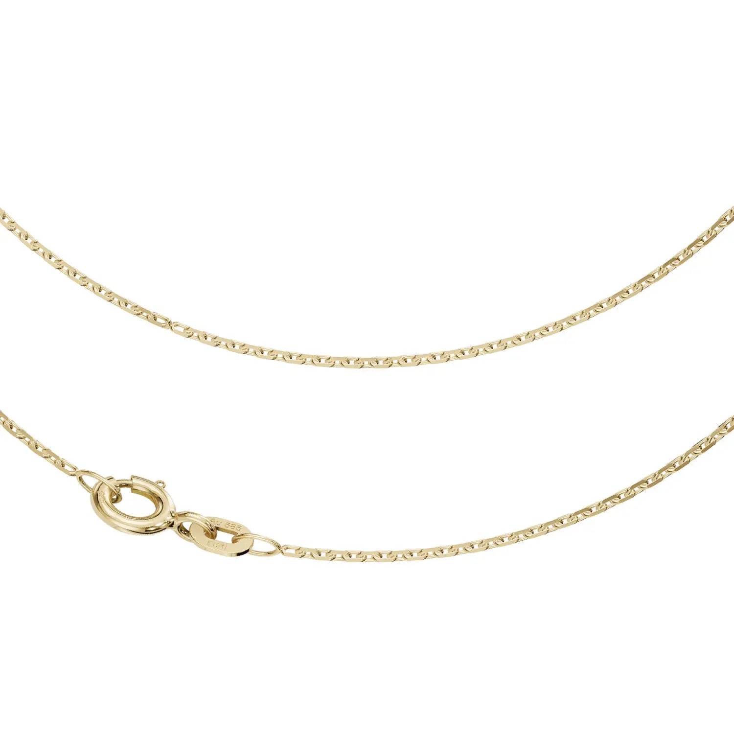 Ankerkette Diamantiert 1,15 MM 585er Gold 908288