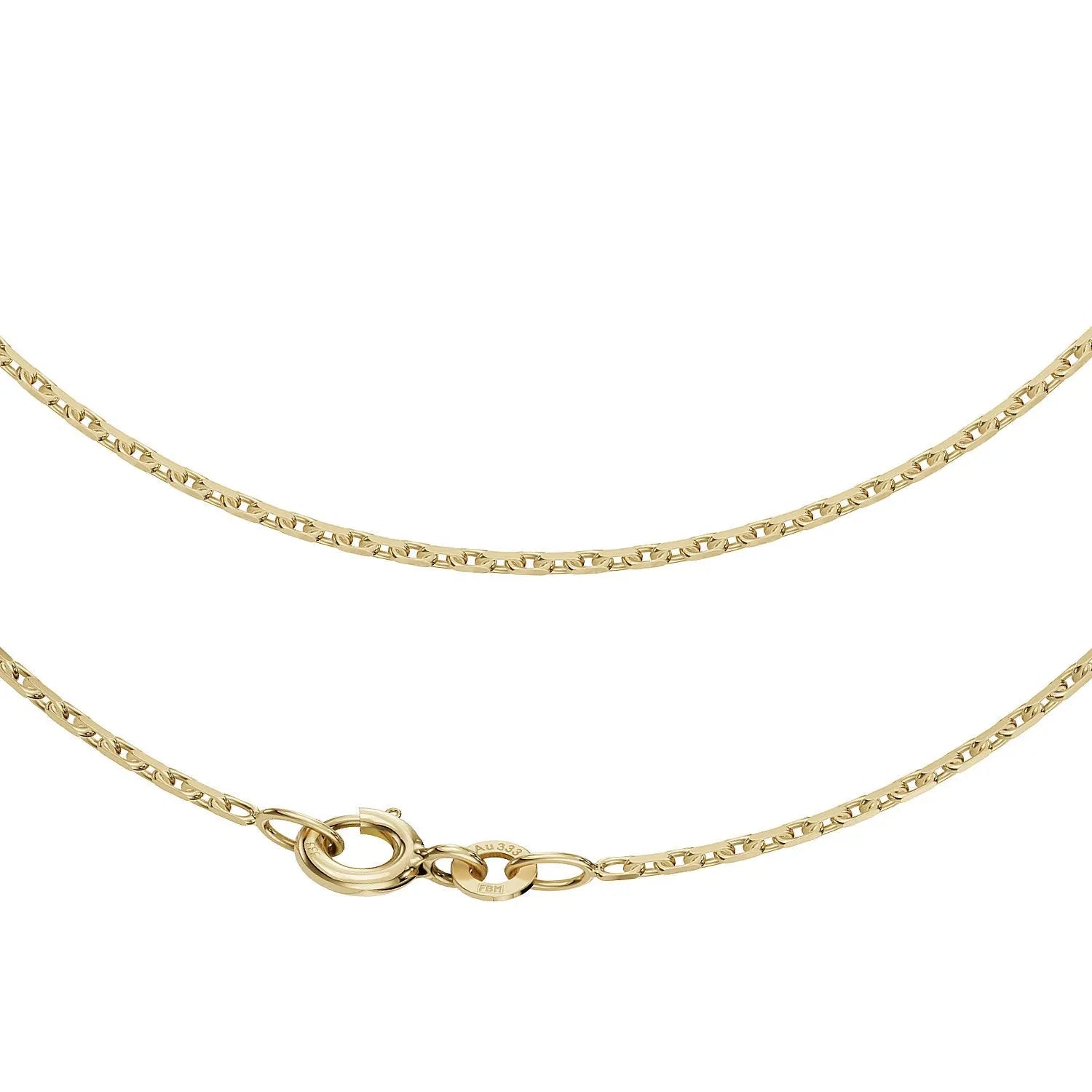 Ankerkette Diamantiert 1,3 mm 333er Gold 18411150