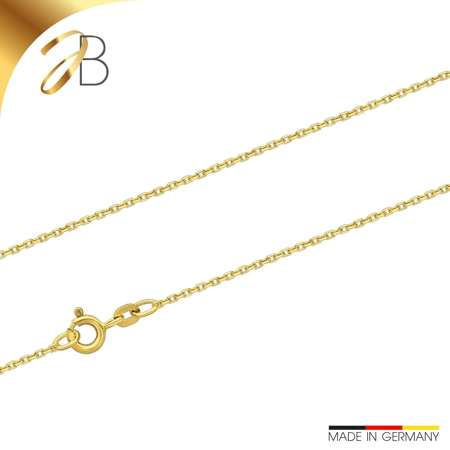 Ankerkette Diamantiert 1,3 mm 375er Gold 18399277