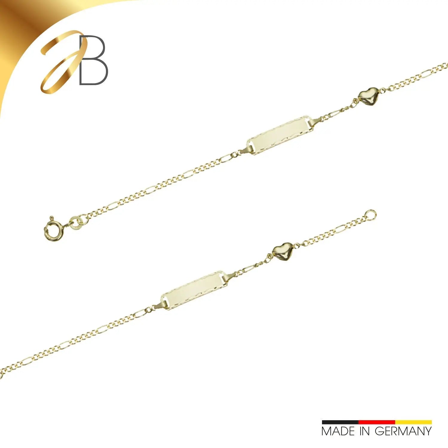 Figarokette Diamantiert 1,8 MM 333er Gold 908377