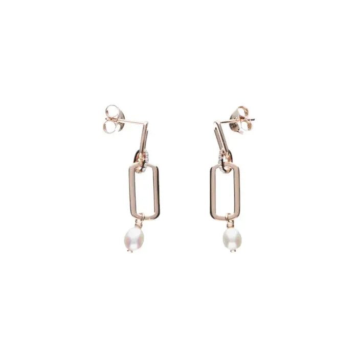 JB 1 Paar Ohrstecker 925 - Silber Rose vergoldet 3,1 g