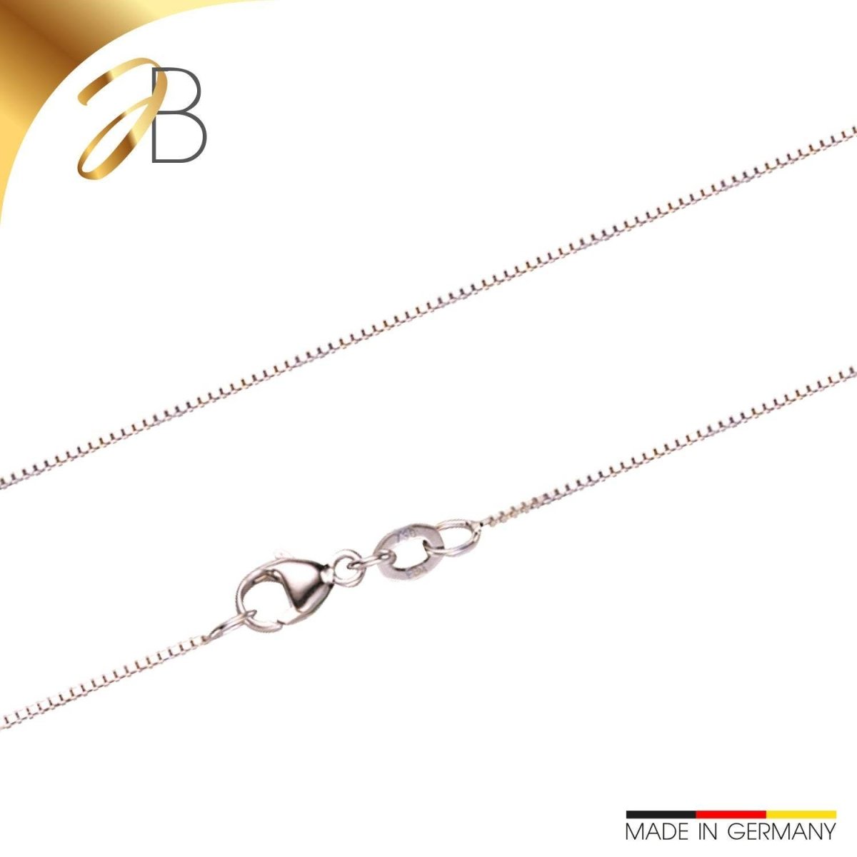 JB Collier Ankerkette 0,7 mm 750 Weißgold Damen Herren