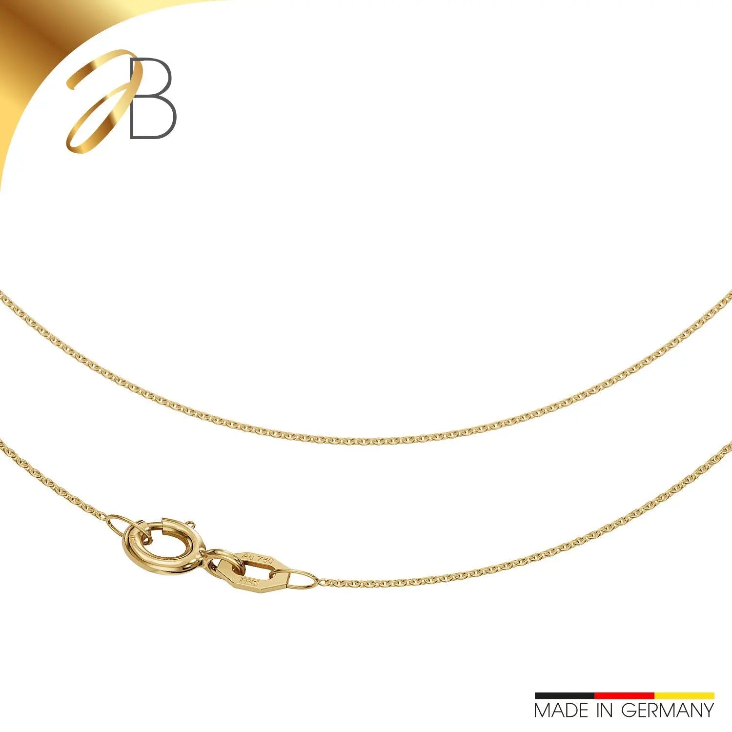JB Collier Ankerkette 0,8 mm 585 Gelbgold 40 - 65 cm