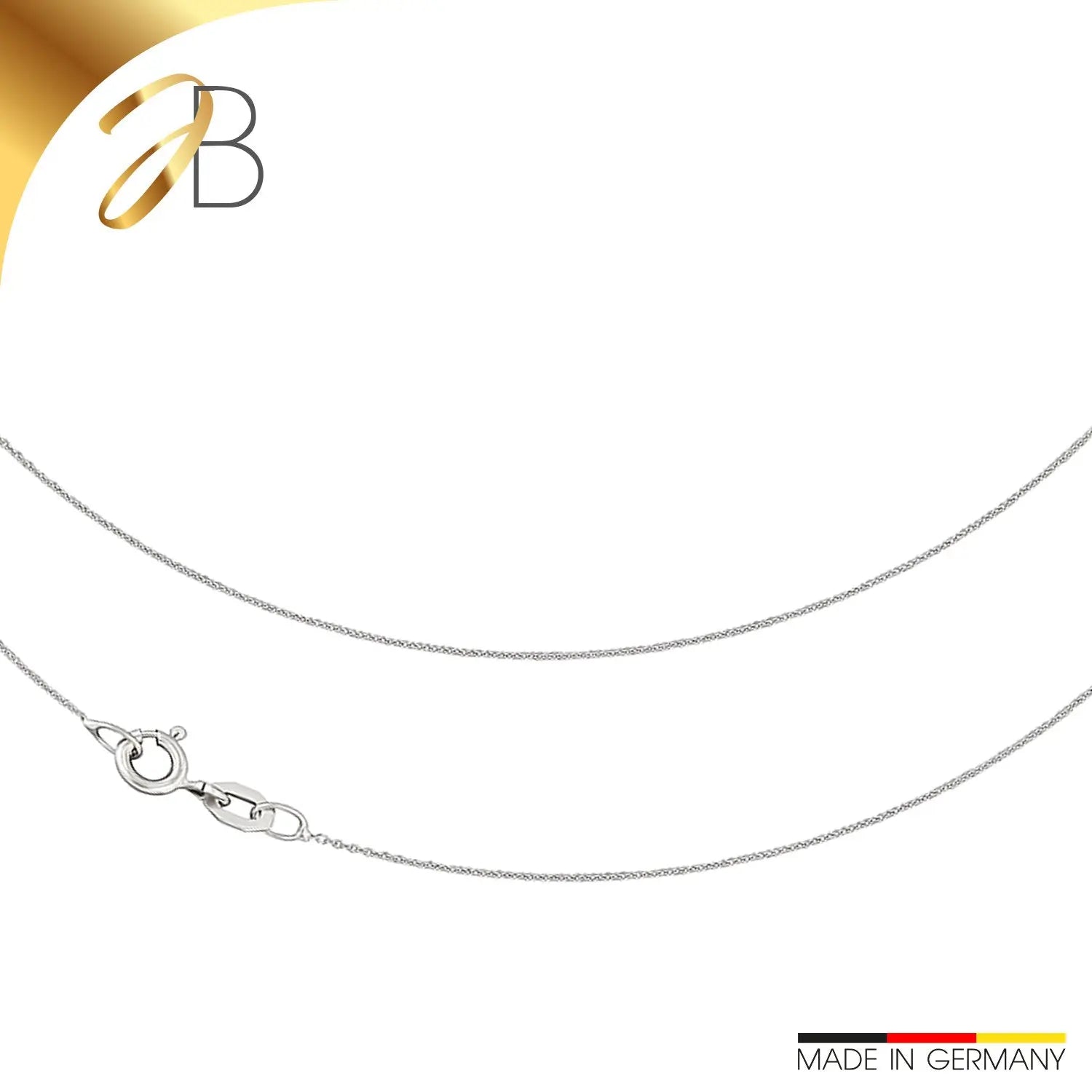 JB Collier Ankerkette 0,8 mm 750 Weißgold 36 - 60 cm