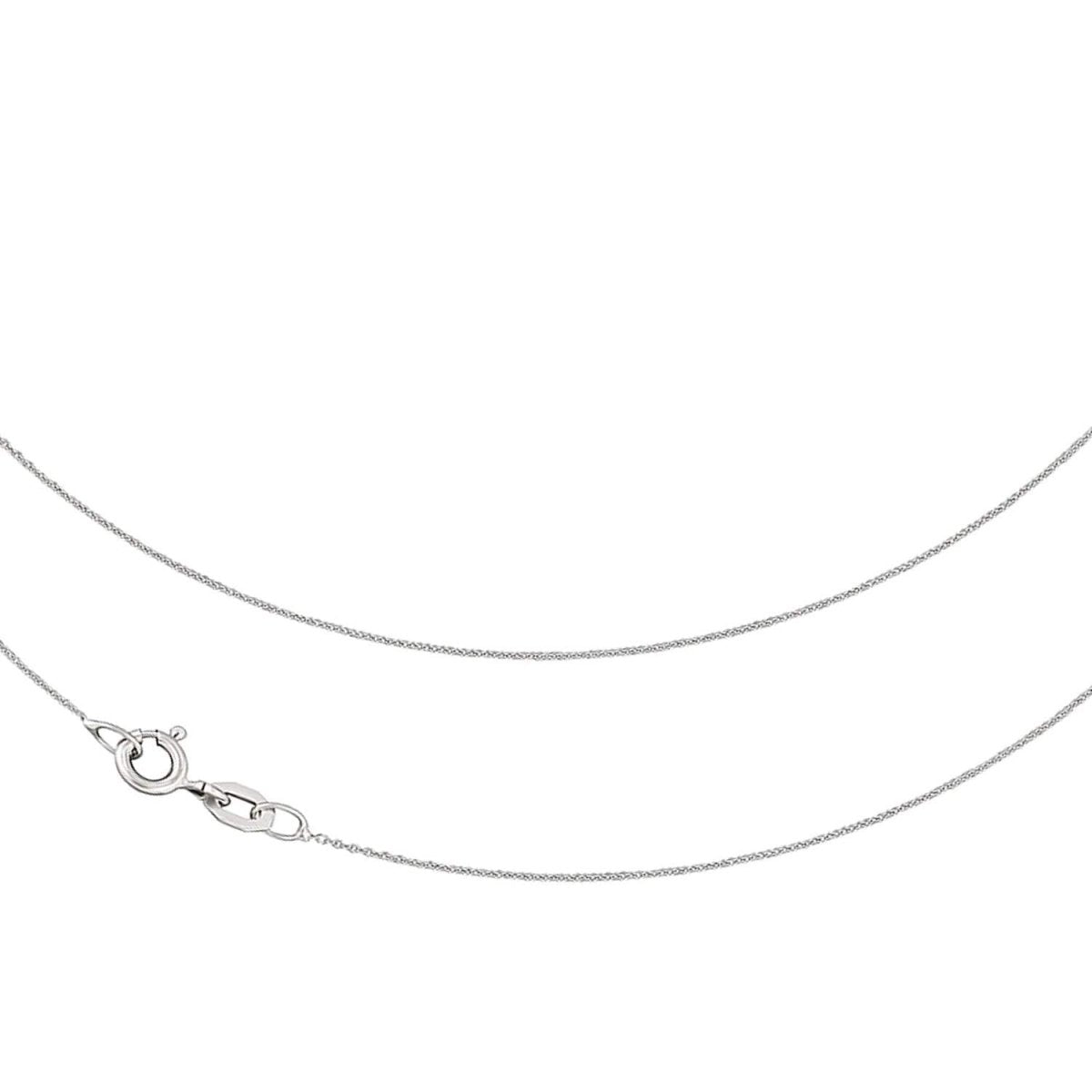 JB Collier Ankerkette 0,8 mm 750 Weißgold Elegantes Design