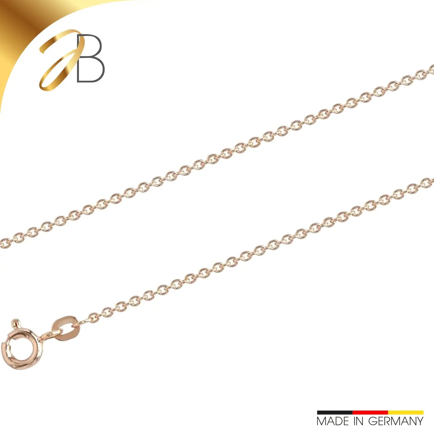 JB Collier Ankerkette 1,1 mm 333 585 750 Gelb, Weiß, Rosé & Rotgold 36 - 50 cm