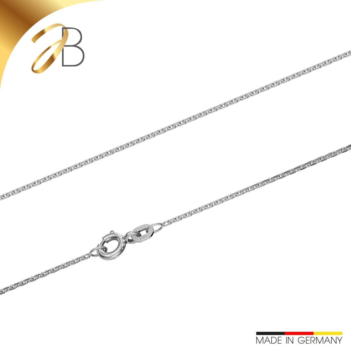 JB Collier Ankerkette 1,15 mm 750 Weißgold Damen Herren