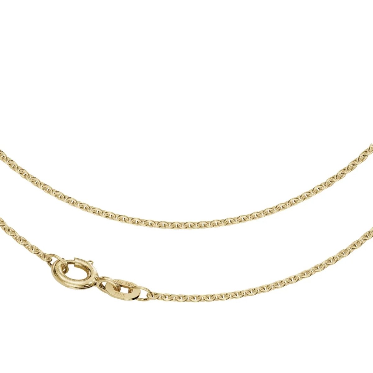 JB Collier Ankerkette 1,3 mm 585 Gelbgold 38 - 50 cm