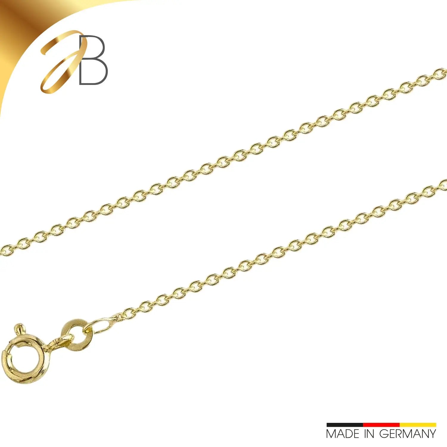 JB Collier Ankerkette 1,5 mm 333 585 Gelb, Weiß & Rotgold 36 - 60 cm