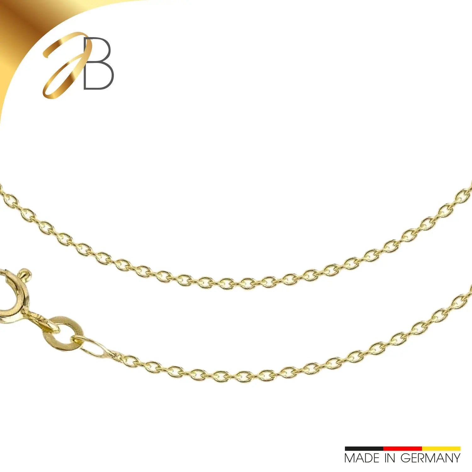 JB Collier Ankerkette 1,5 mm 333 585 Gelb, Weiß & Rotgold 36 - 60 cm