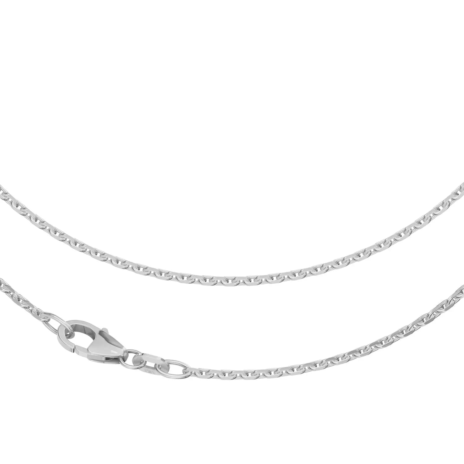 JB Collier Ankerkette 1,7 mm 750 Weißgold 36 - 60 cm