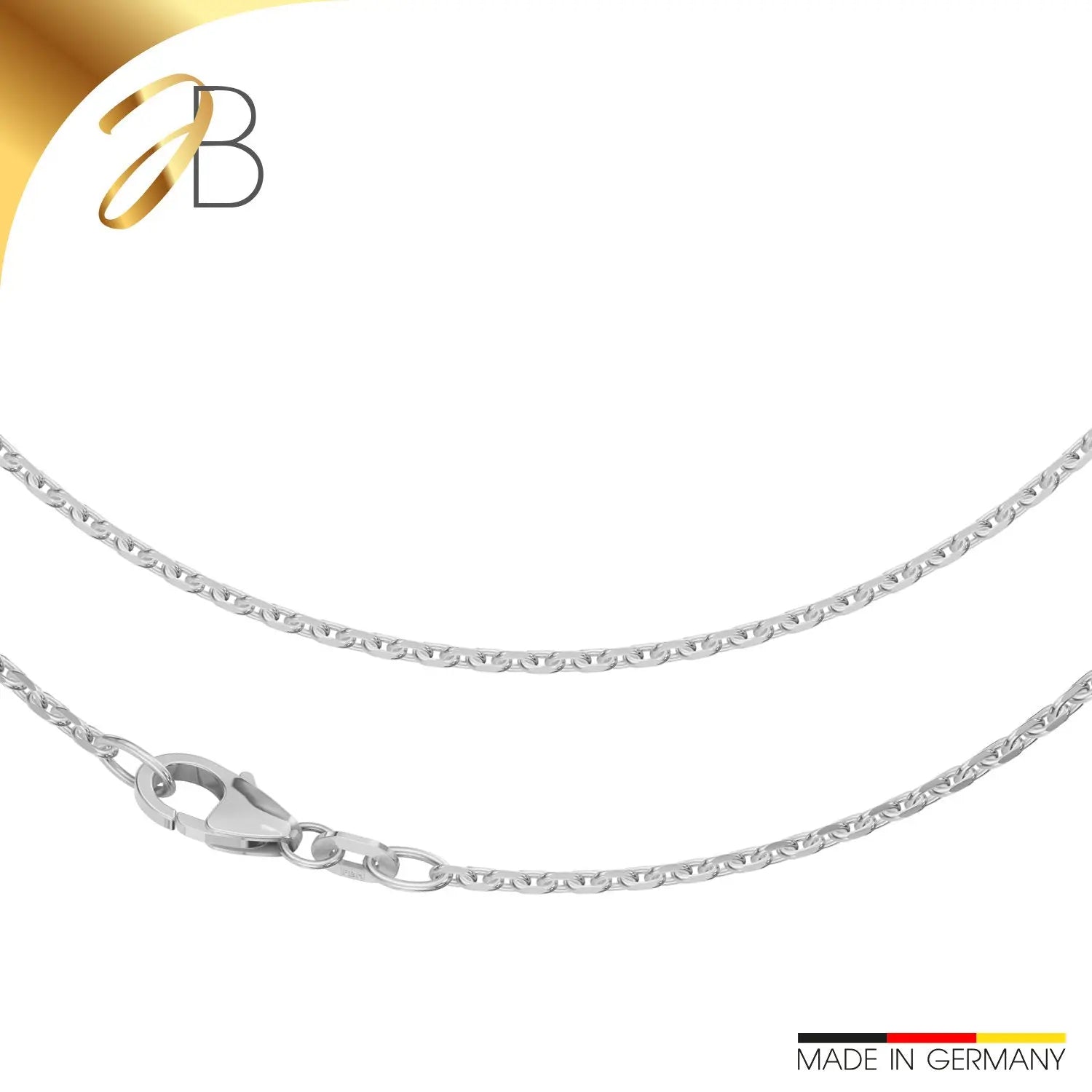 JB Collier Ankerkette 1,7 mm 750 Weißgold 36 - 60 cm