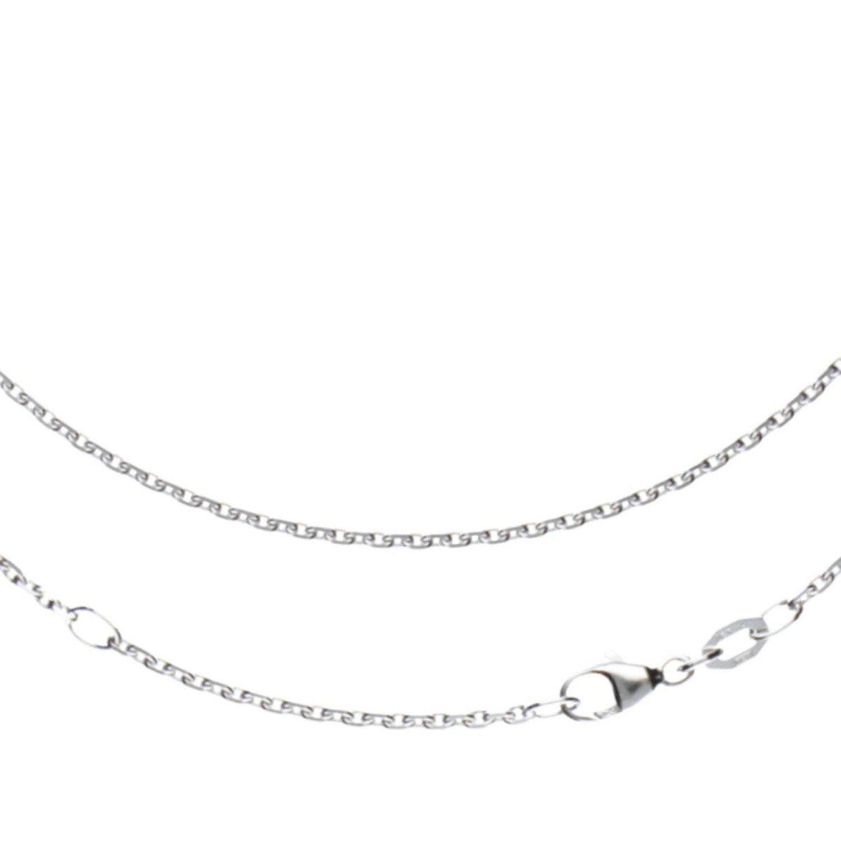 JB Collier Ankerkette 1,7 mm aus 750 Weißgold elegant hochwertig