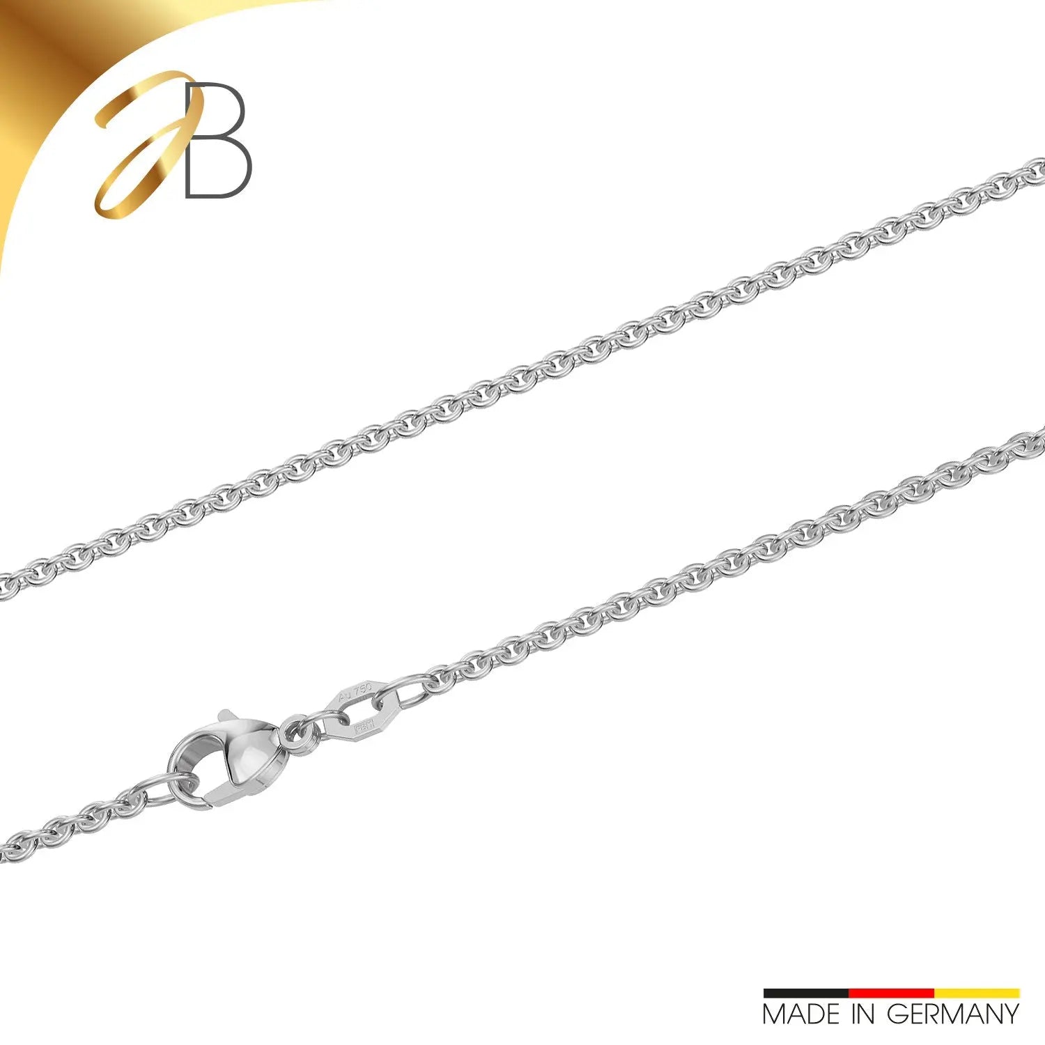 JB Collier Ankerkette 2,0 mm 750 Weißgold 36 - 60 cm