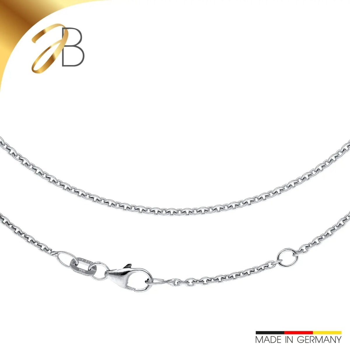 JB Collier Ankerkette 2,0 mm 750 Weißgold 45 cm