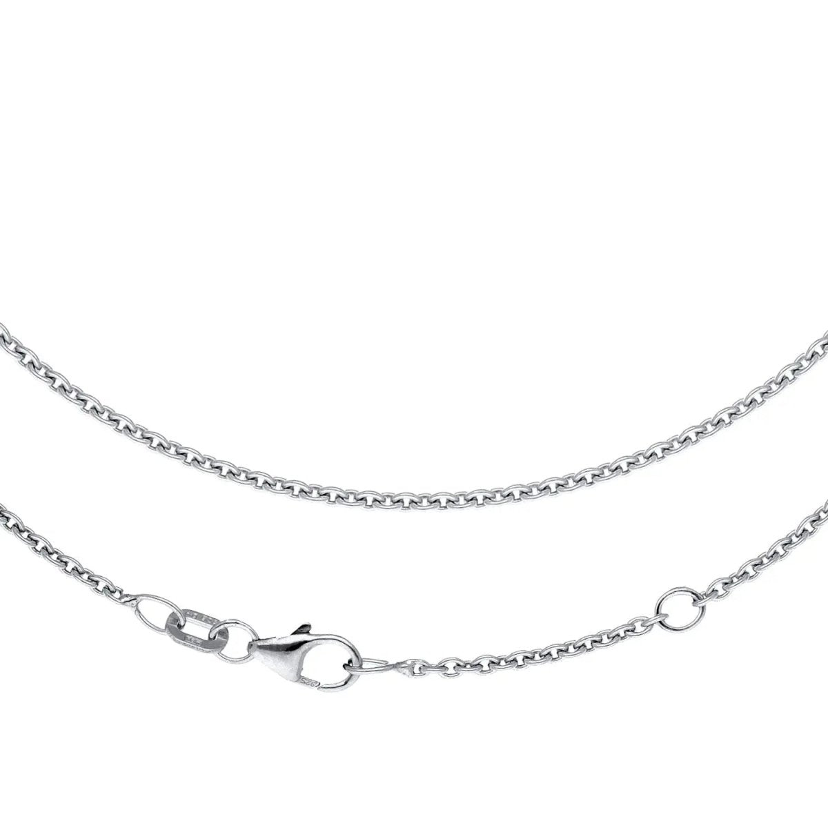 JB Collier Ankerkette 2,0 mm 750 Weißgold 45 cm