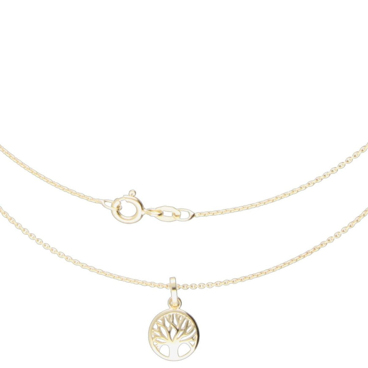 JB Collier Ankerkette 375 Gelbgold 9 Kt Elegante Halskette