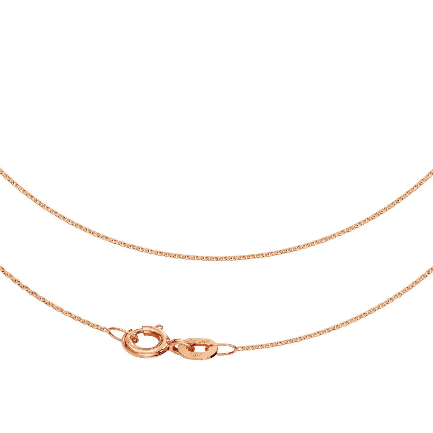 JB Collier Ankerkette rund 0,8 mm 585 Pinkgold 36 - 60 cm