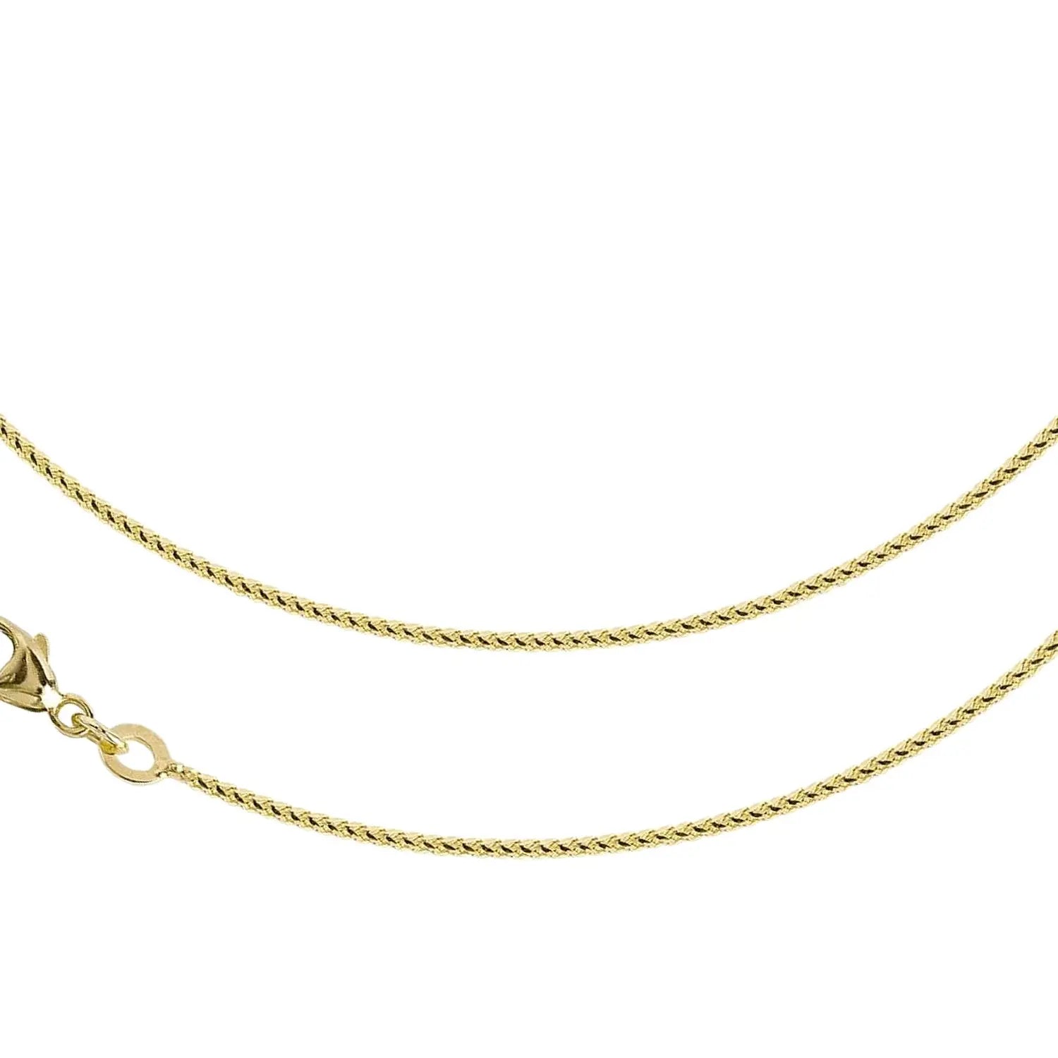 JB Collier Bingokette 1,1 mm 333 585 Gelb - & Weißgold 40 - 50 cm