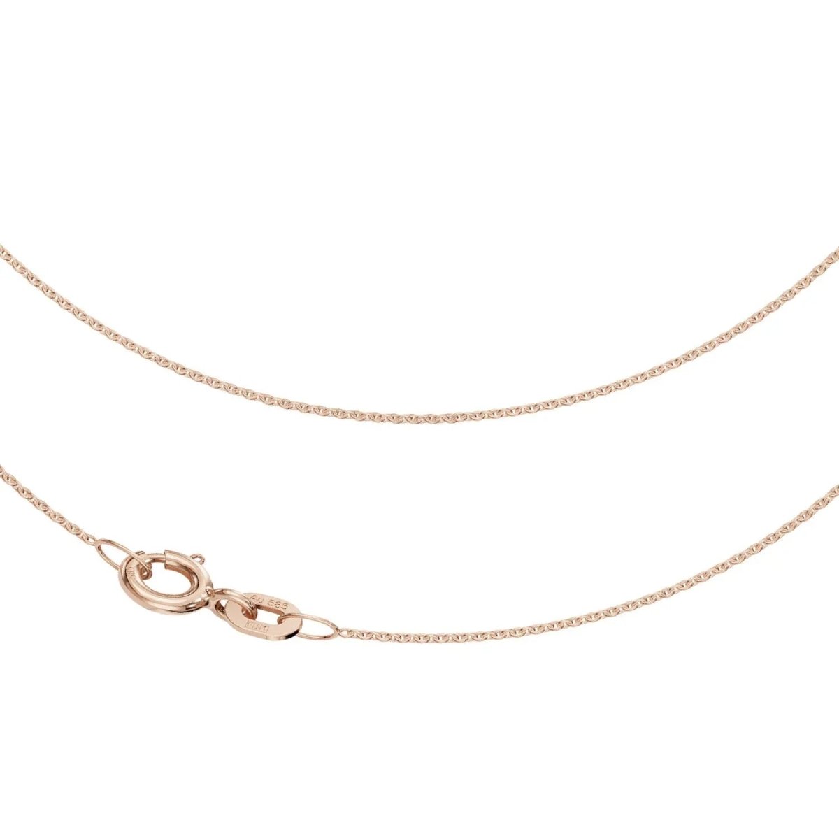 JB Collier Damen Anker rund 0,8 mm Rotgold 585 - 14 Kt 45 cm