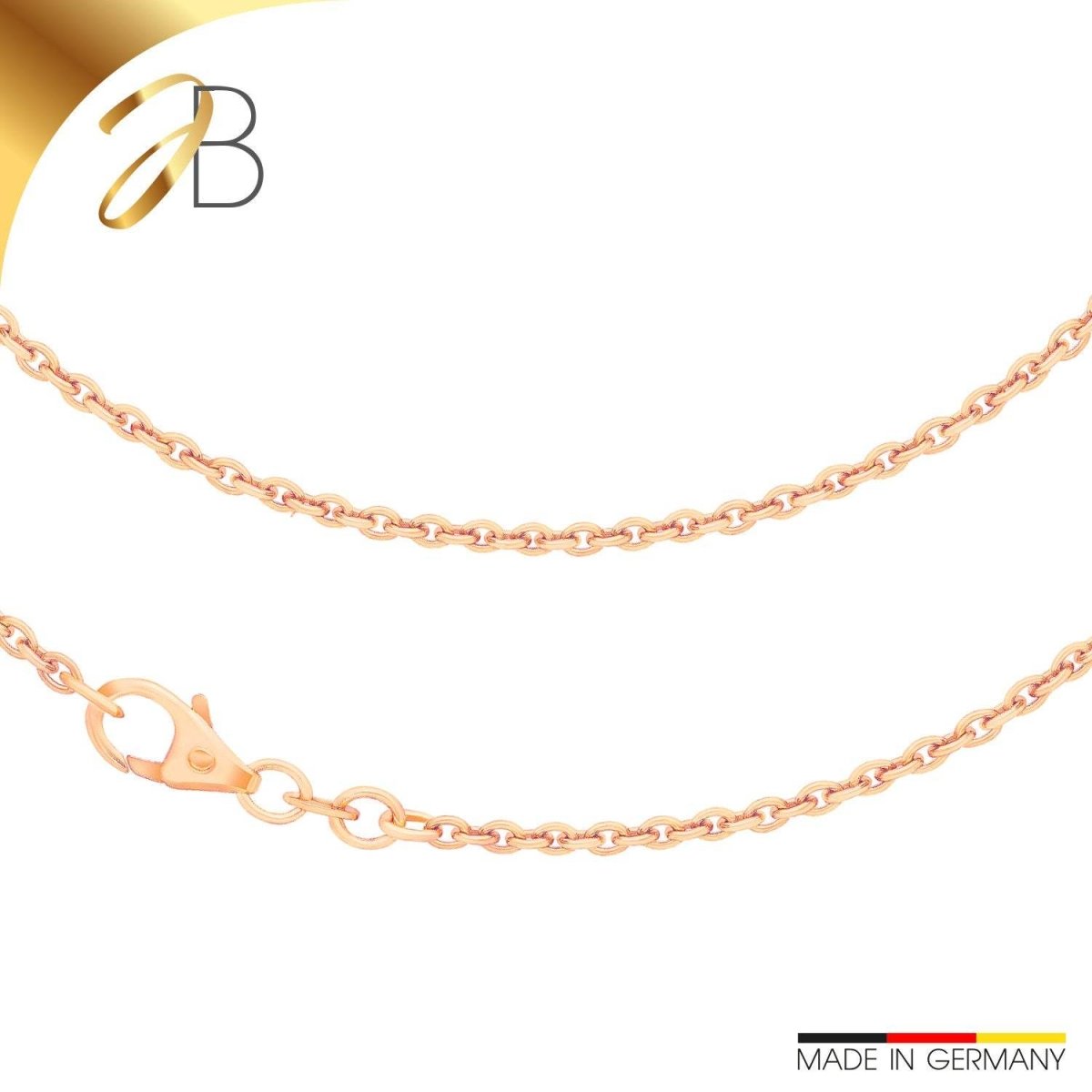 JB Collier Damen Anker Rund 2 mm Rotgold 585 14 Kt 4,7 g