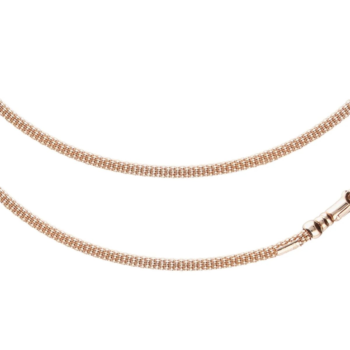 JB Collier Damen Himbeer - Kette 3,0 mm Rotgold 585 - 14 Kt 45 cm