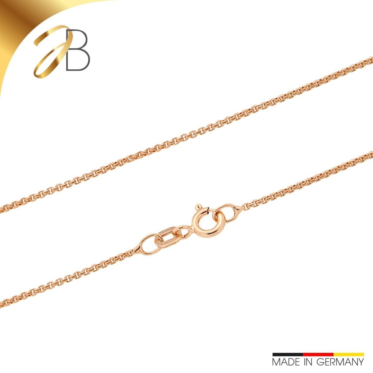 JB Collier Damen Venezia Rund 1,2 mm Rotgold 585 14 Kt