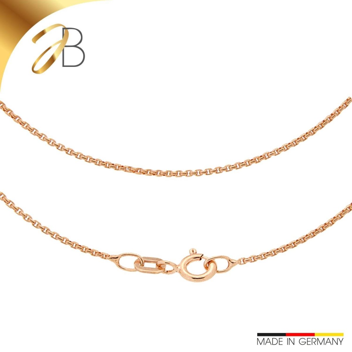 JB Collier Damen Venezia Rund 1,2 mm Rotgold 585 14 Kt