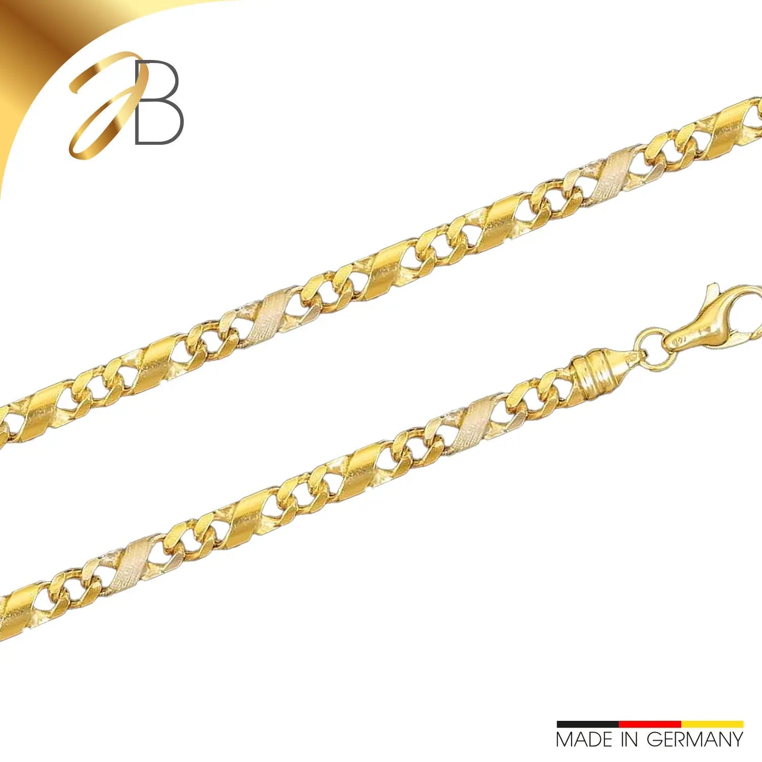JB Collier Dollarkette 3,7 mm 750 Bicolorgold G - W 45 - 55 cm