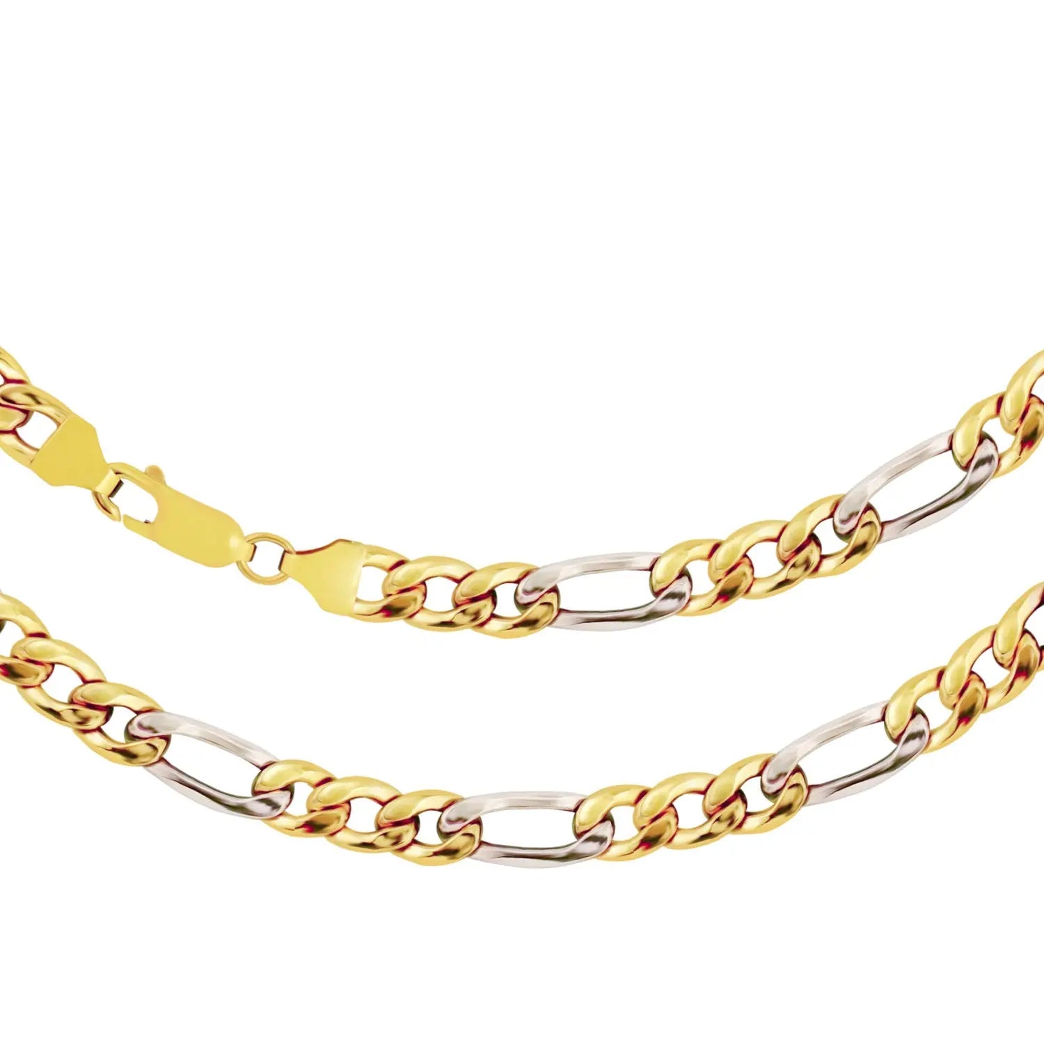 JB Collier Figarokette 5,7 mm 750 Bicolorgold G - W 45 - 50 cm