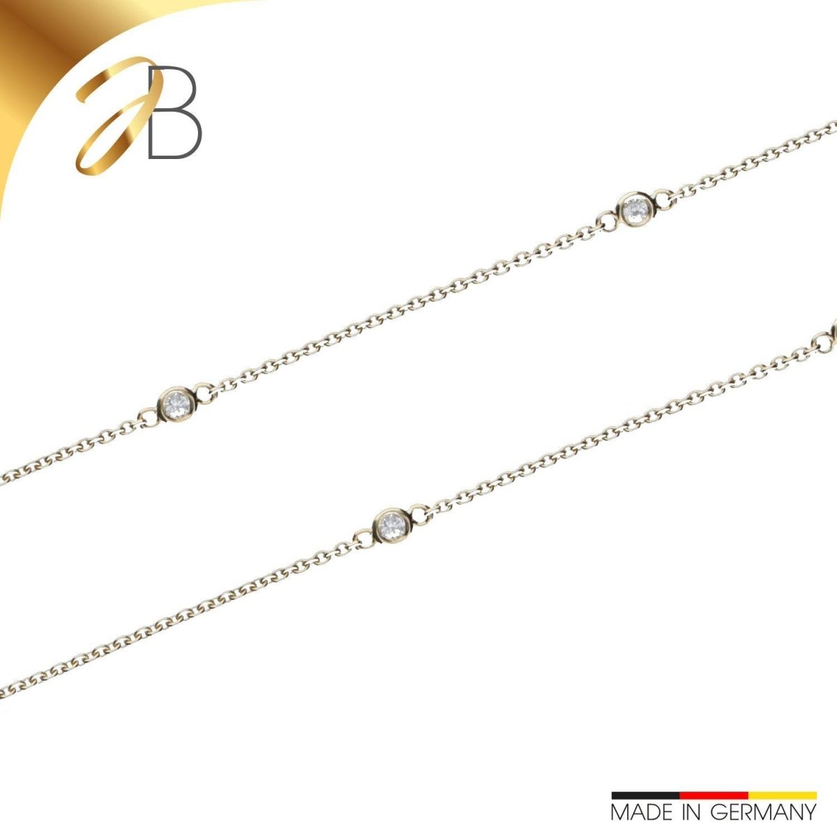 JB Collier Goldkette Ankerkette 375 Gelbgold 9 Karat exklusiv