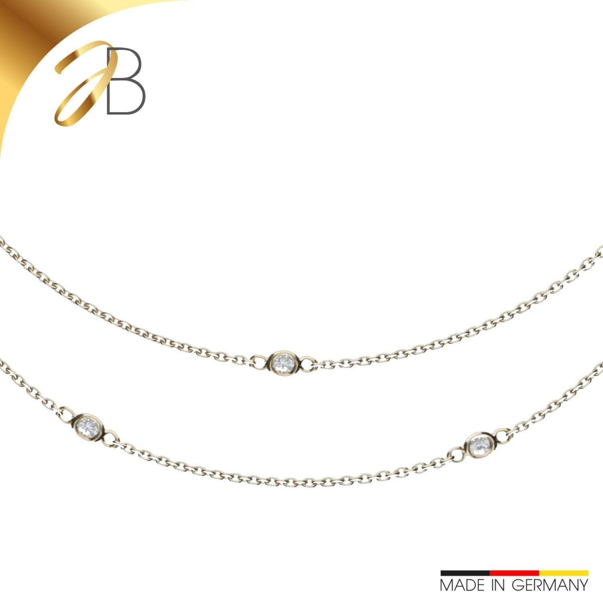 JB Collier Goldkette Ankerkette 375 Gelbgold 9 Karat exklusiv