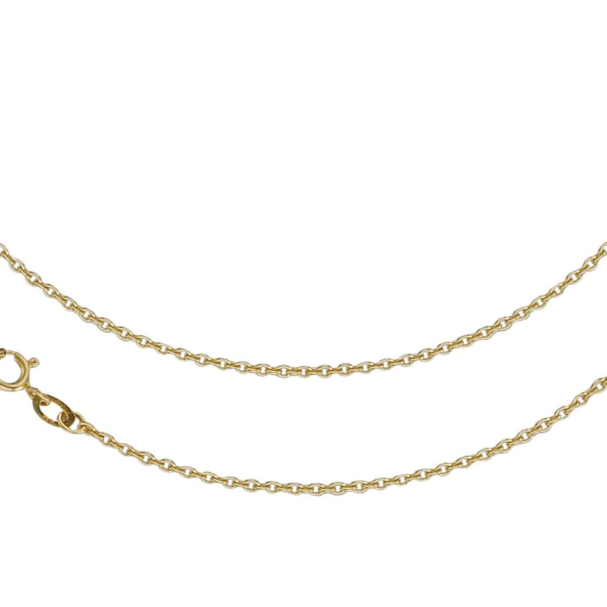 JB Collier Goldkette Ankerkette Rund 375 Gelbgold 9 Kt 2 mm