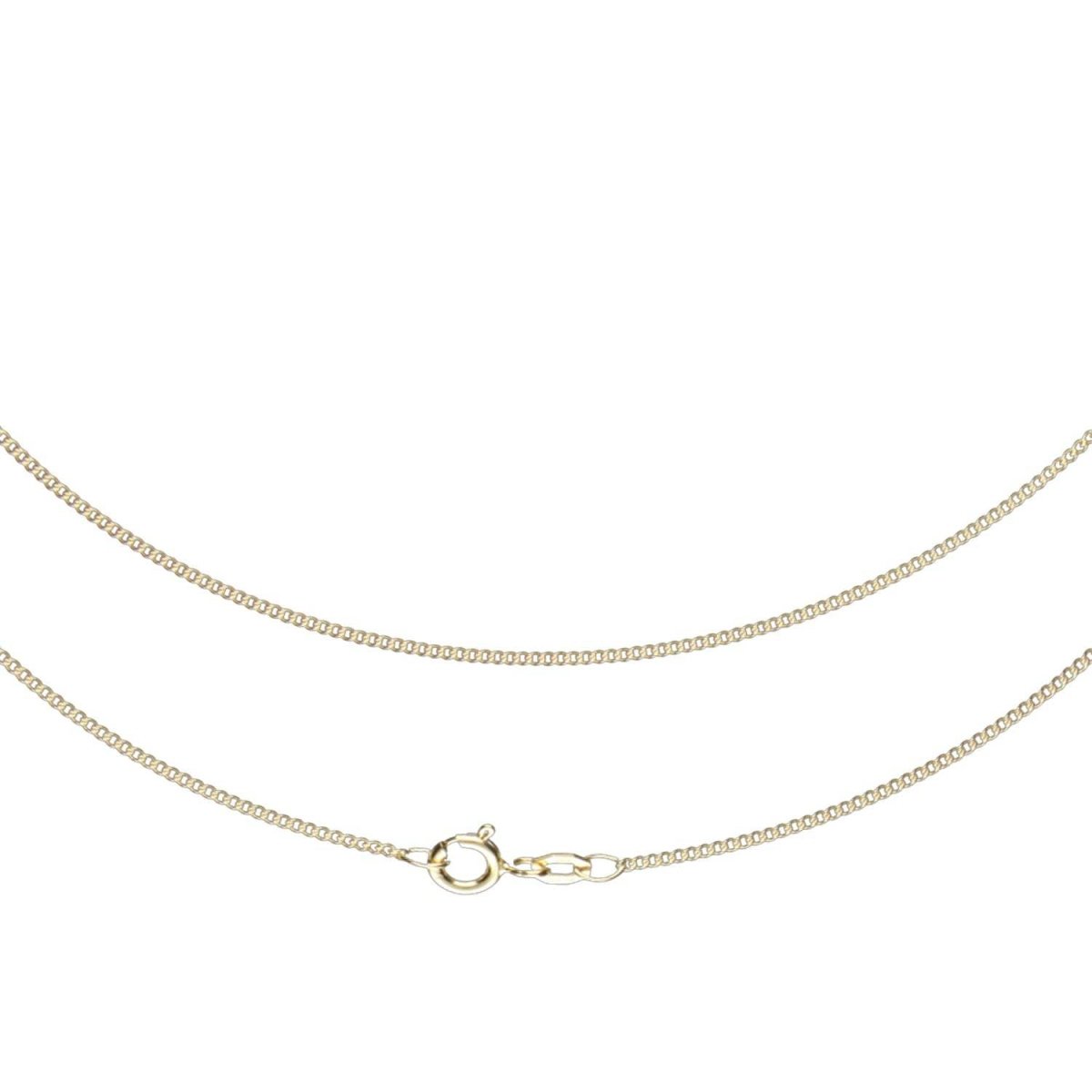 JB Collier Goldkette Panzerkette Rund 375 Gelbgold 9 Kt 1,4 mm