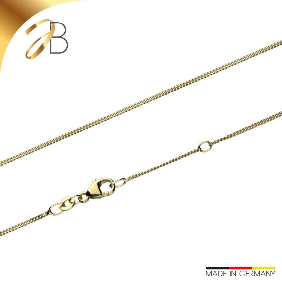 JB Collier Goldkette Veneziakette 1,1 mm 375 Gelbgold 9 Kt