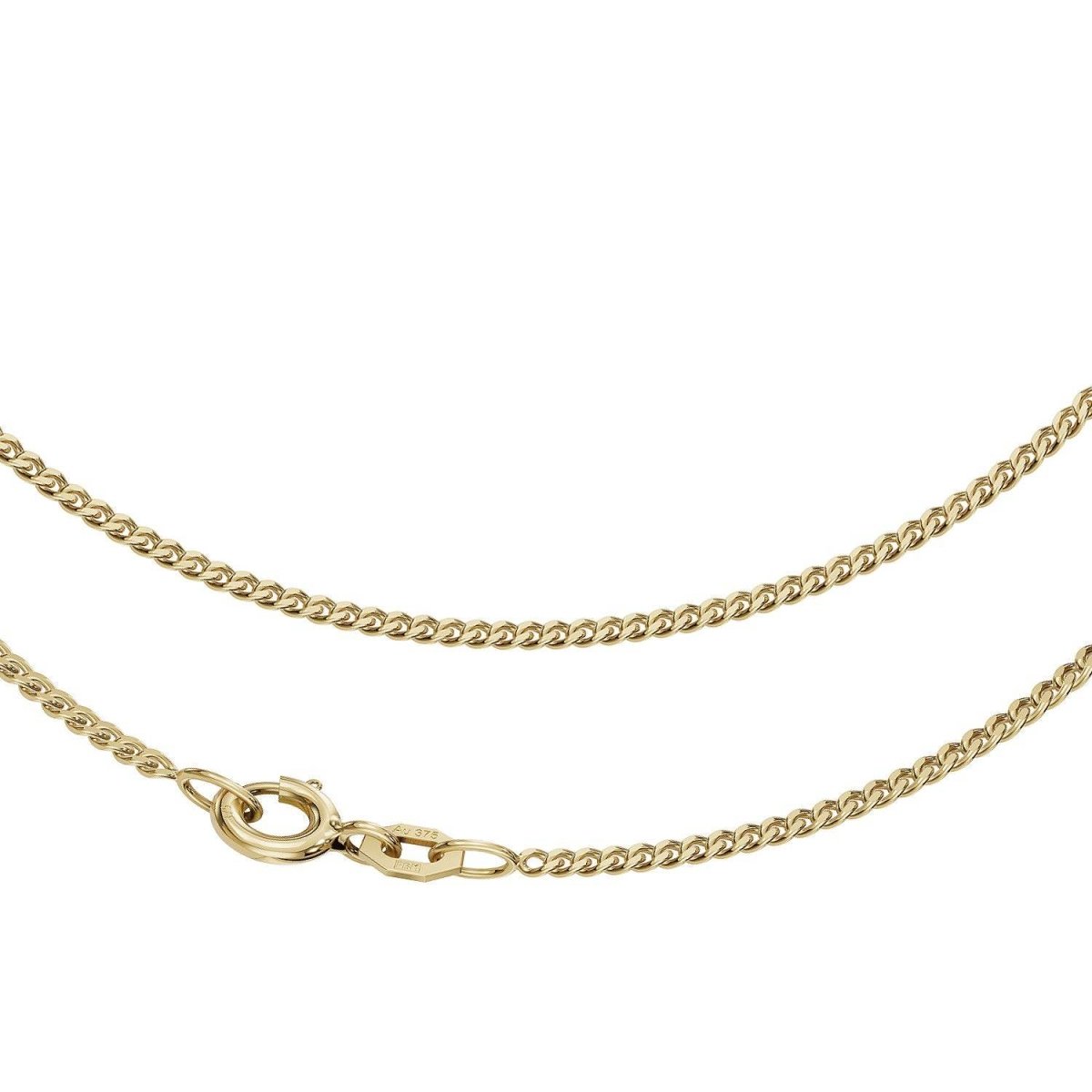 JB Collier Panzerkette 1,7 mm 375 Gelbgold 9 Kt Goldkette