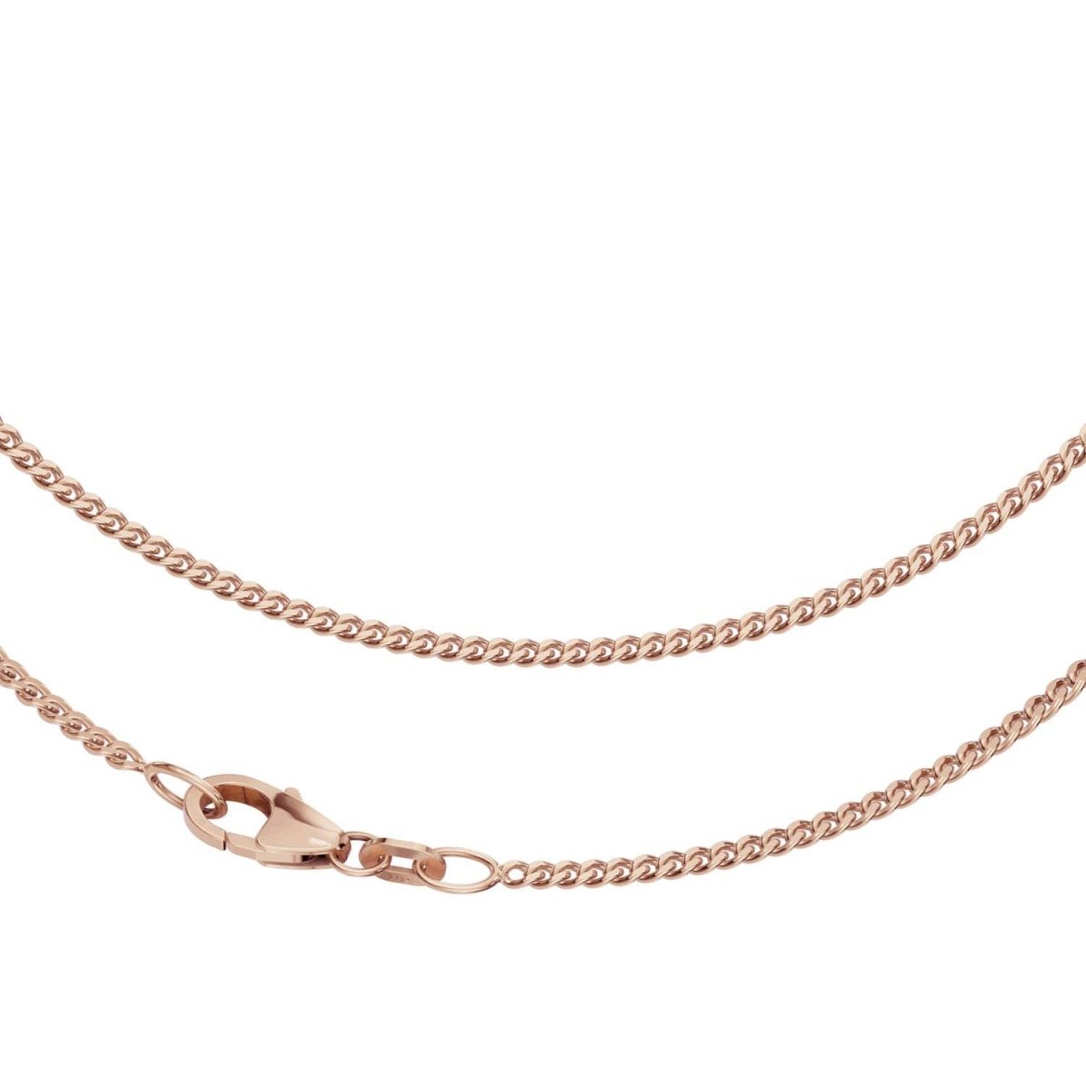 JB Collier Panzerkette 1,7 mm 750 Rotgold Elegantes Design